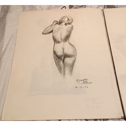 Lámina 50x70 mujer espalda