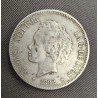 5 pesetas plata 1892