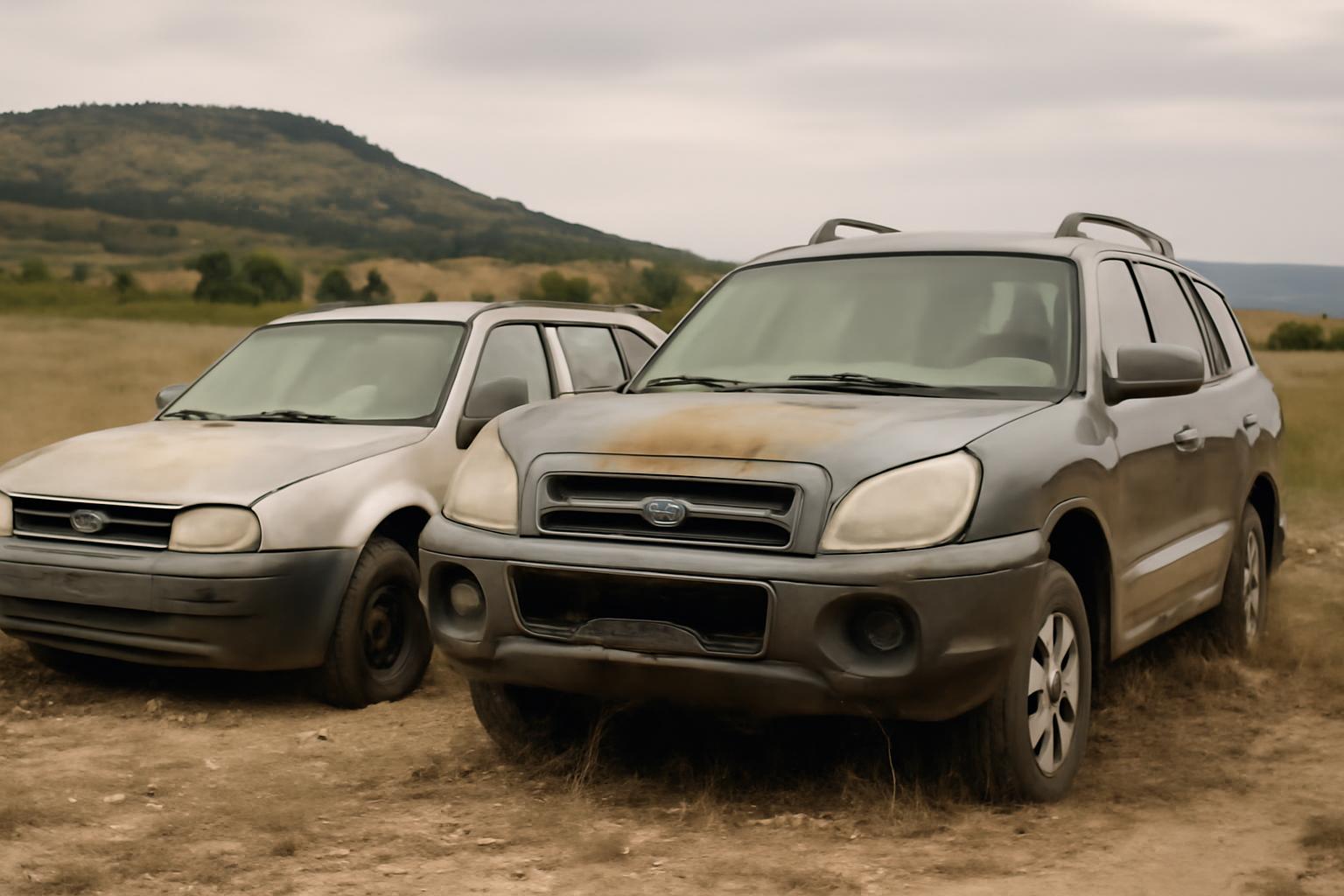 Dos coches en Montblanc (Tarragona): uno gratis y otro a la venta para retirada inmediata