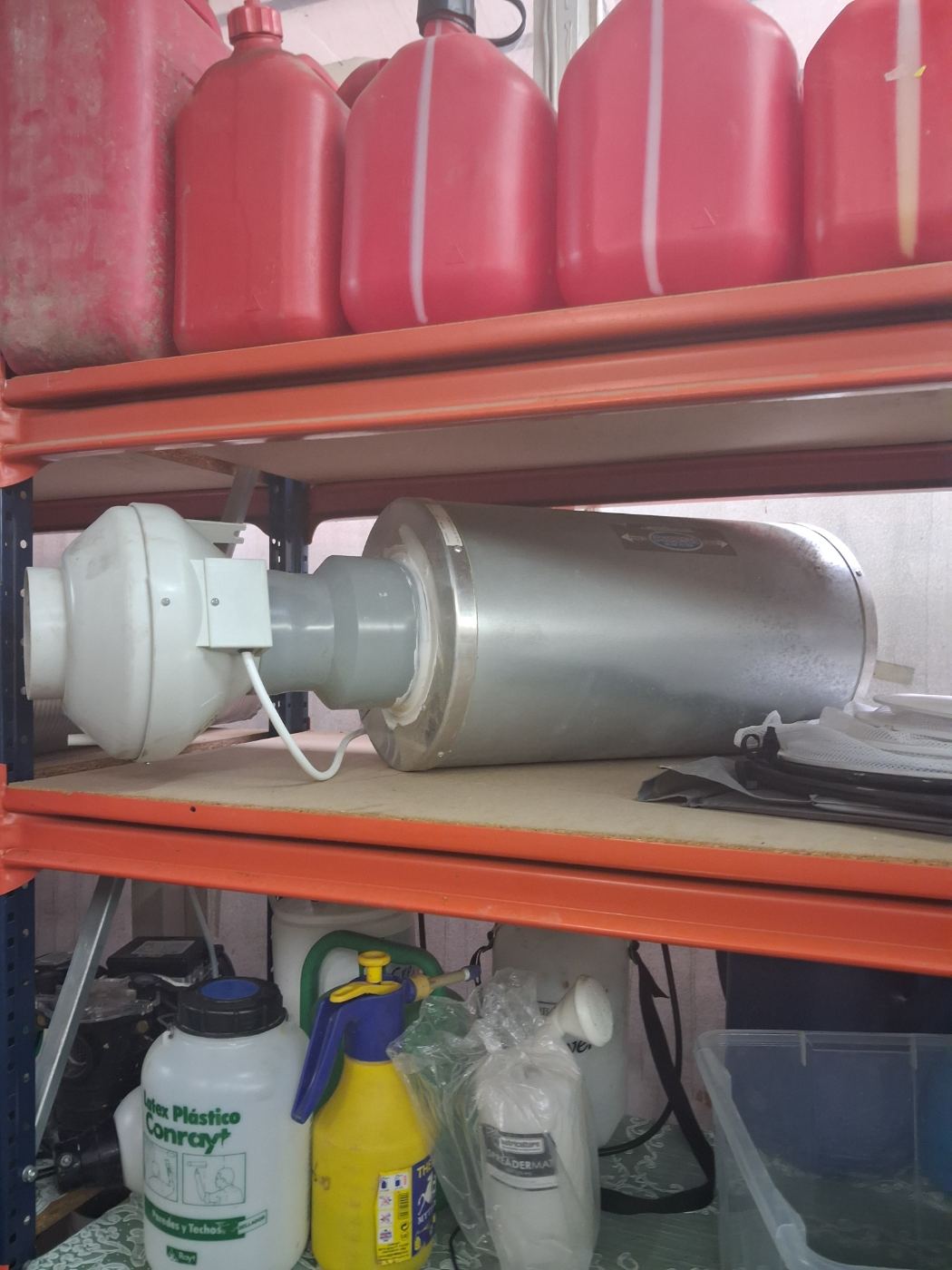 Filtro con ventilador para extracción de aire