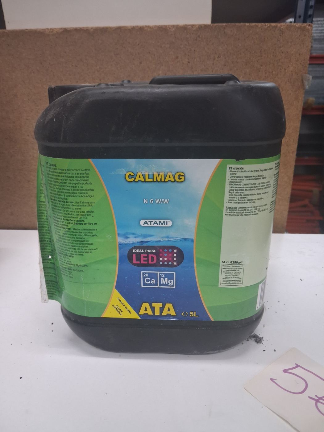 Nutriente líquido CALMAG ATA para plantas 5L