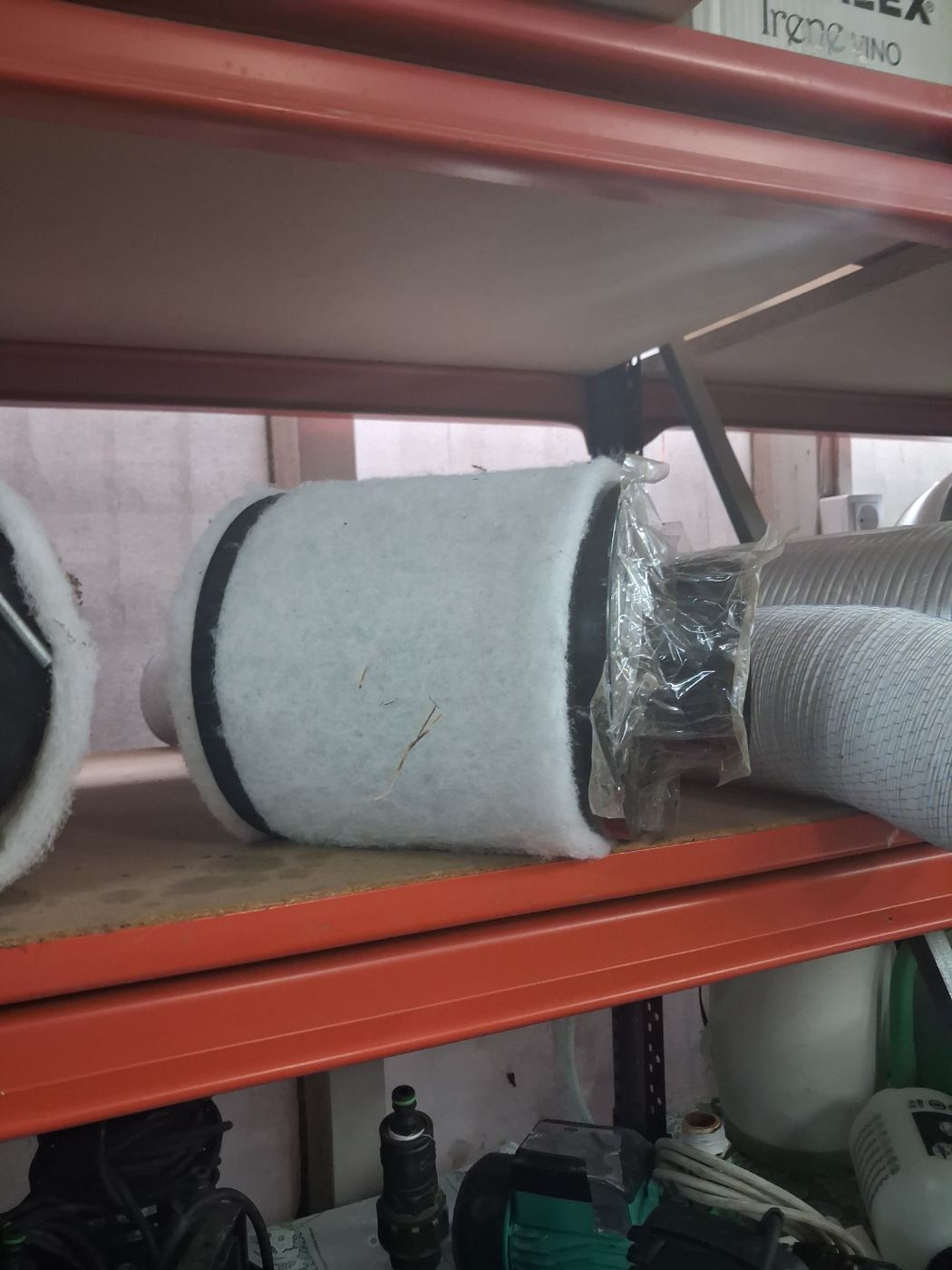 Filtro cilíndrico para ventilación o aire acondicionado