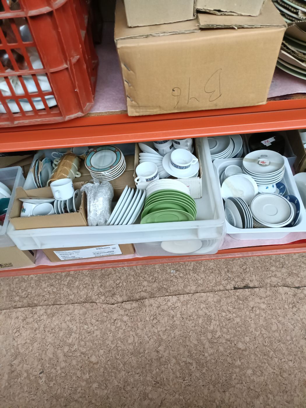 6 tazas con plato para café o té, distintos modelos