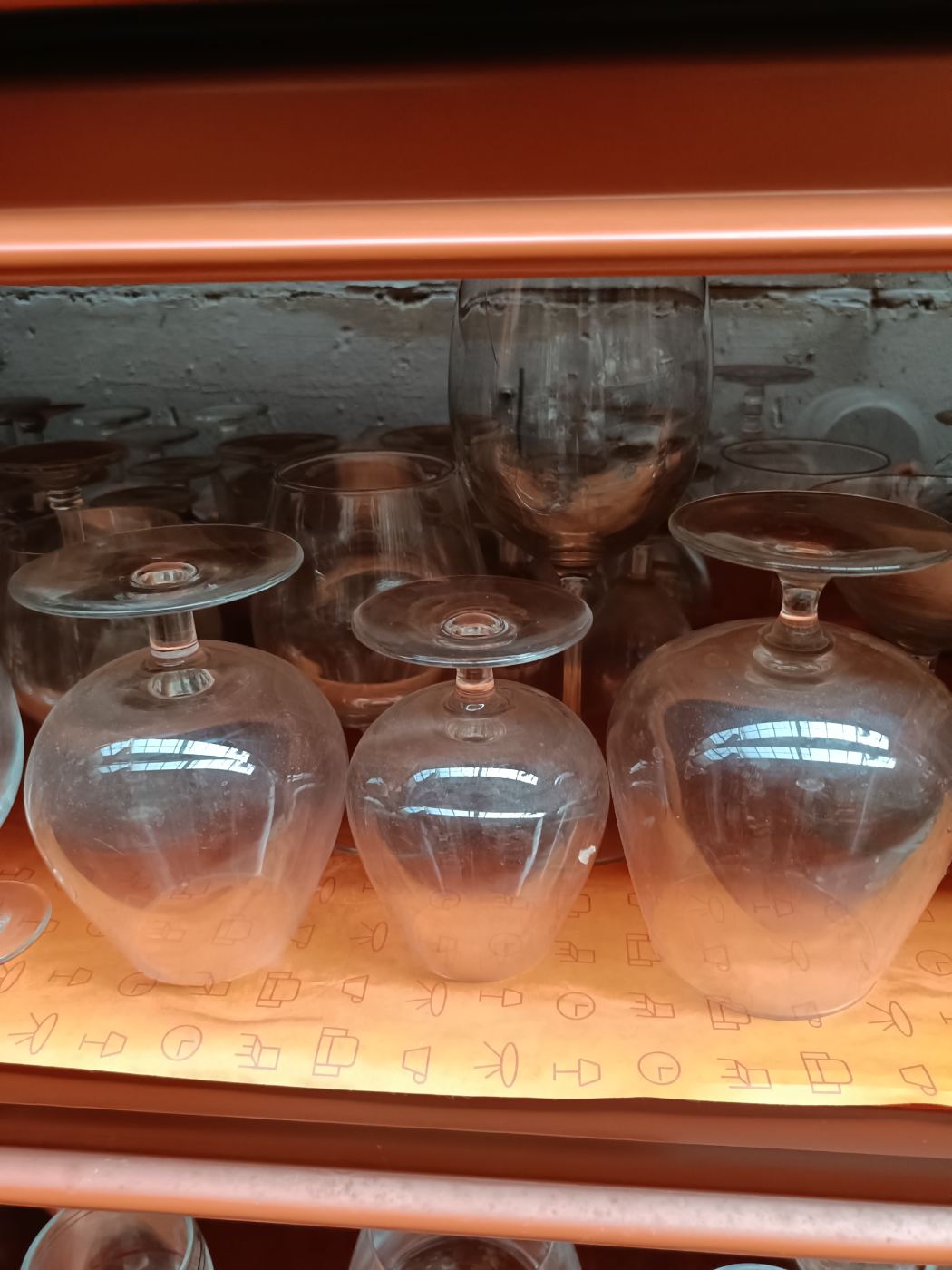 Set de 6 copas de cristal variadas