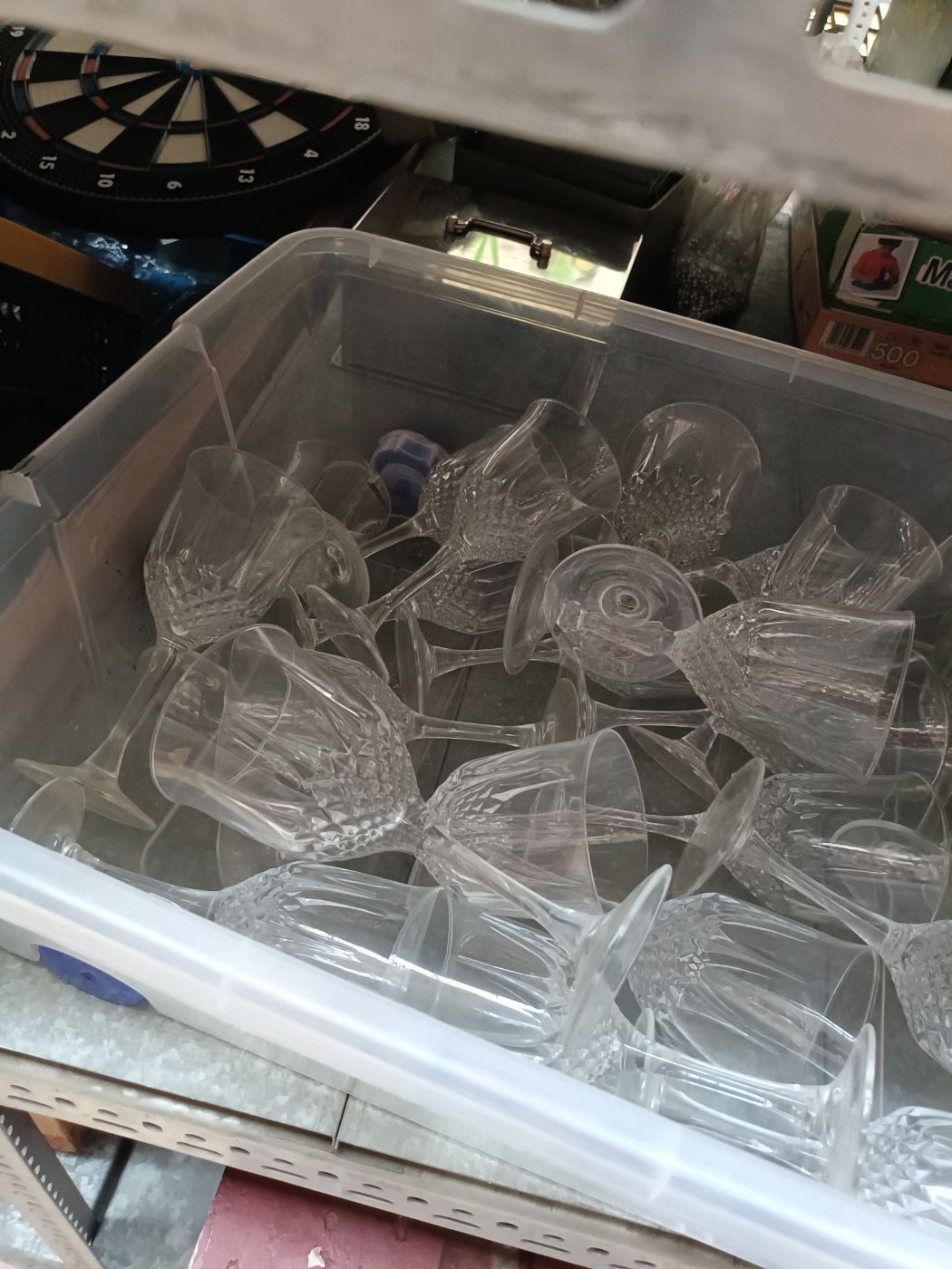 2 Copas de plástico transparentes con diseño clásico