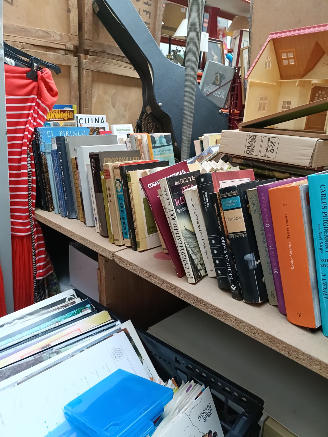 Libros de segunda mano variados en Encantes