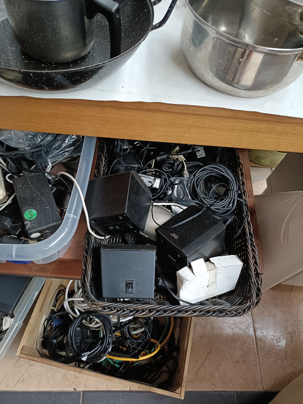 Lote de conectores y cables variados usados