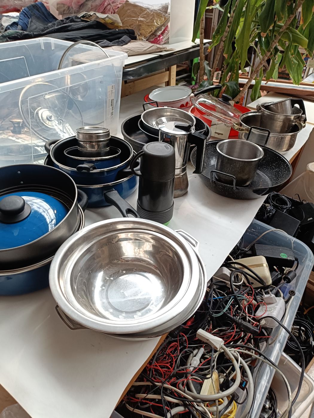 1 pieza bol grande de cocina metálico