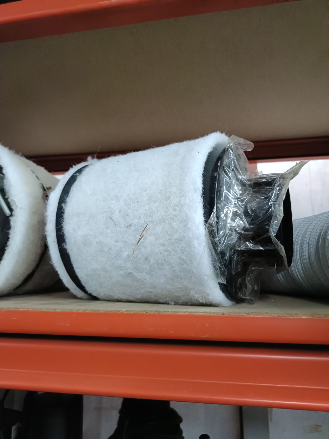Filtro cylindrical con recubrimiento blanco