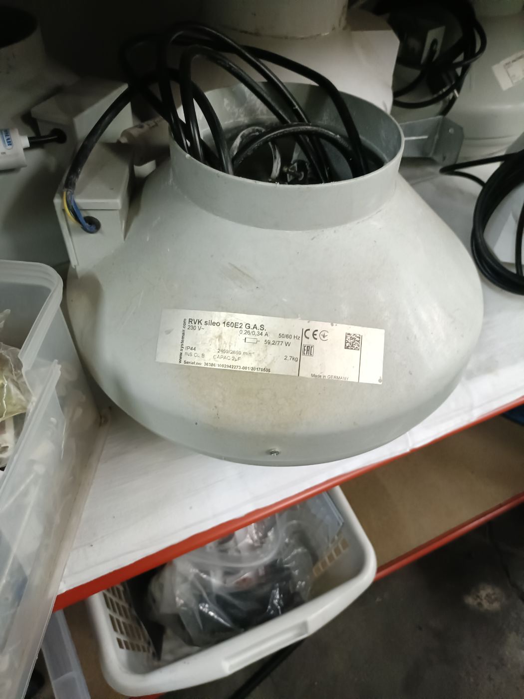 Filtro extractor de aire industrial para ventilación