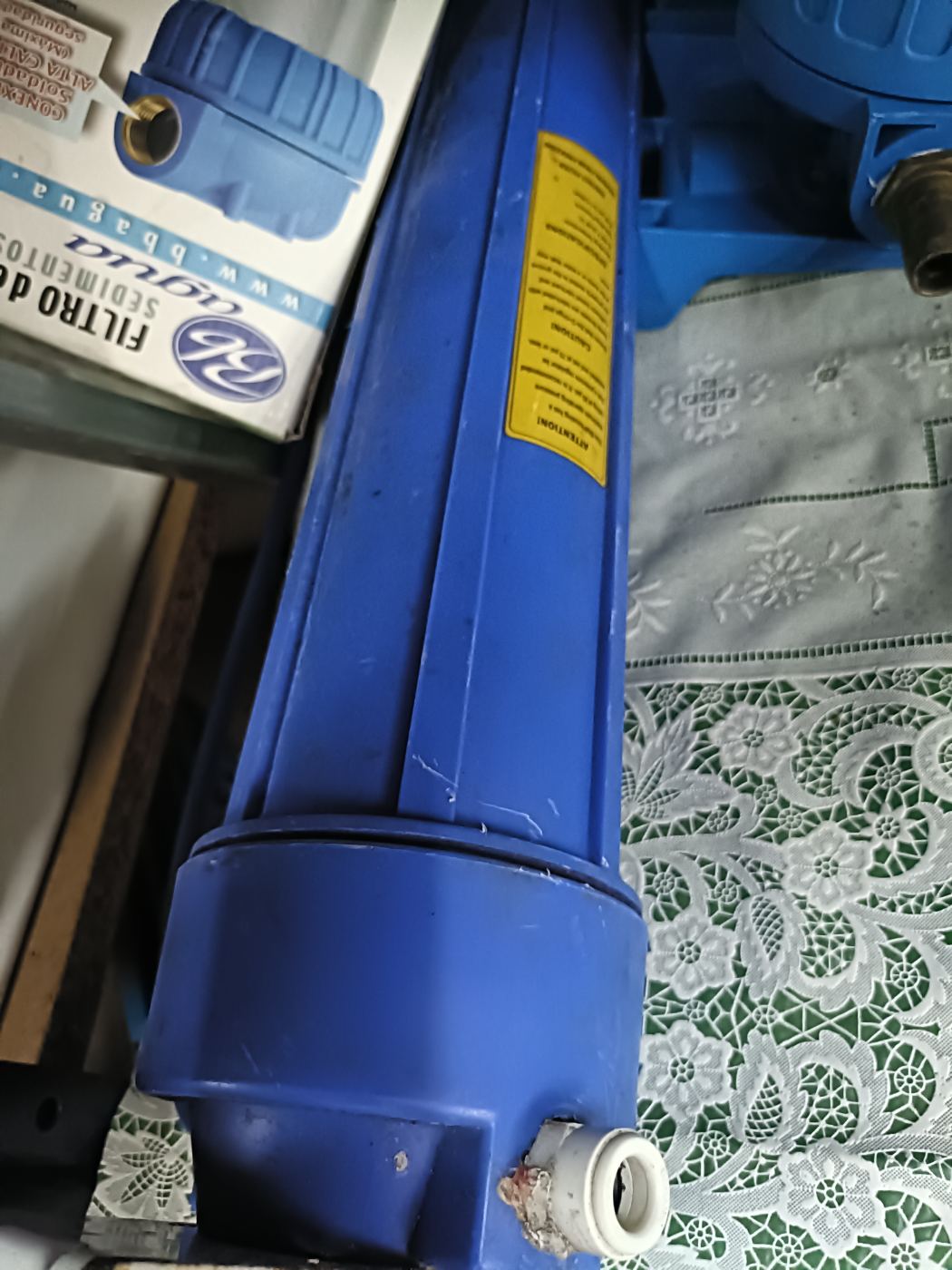 Filtro azul para sistemas de agua, básico y funcional