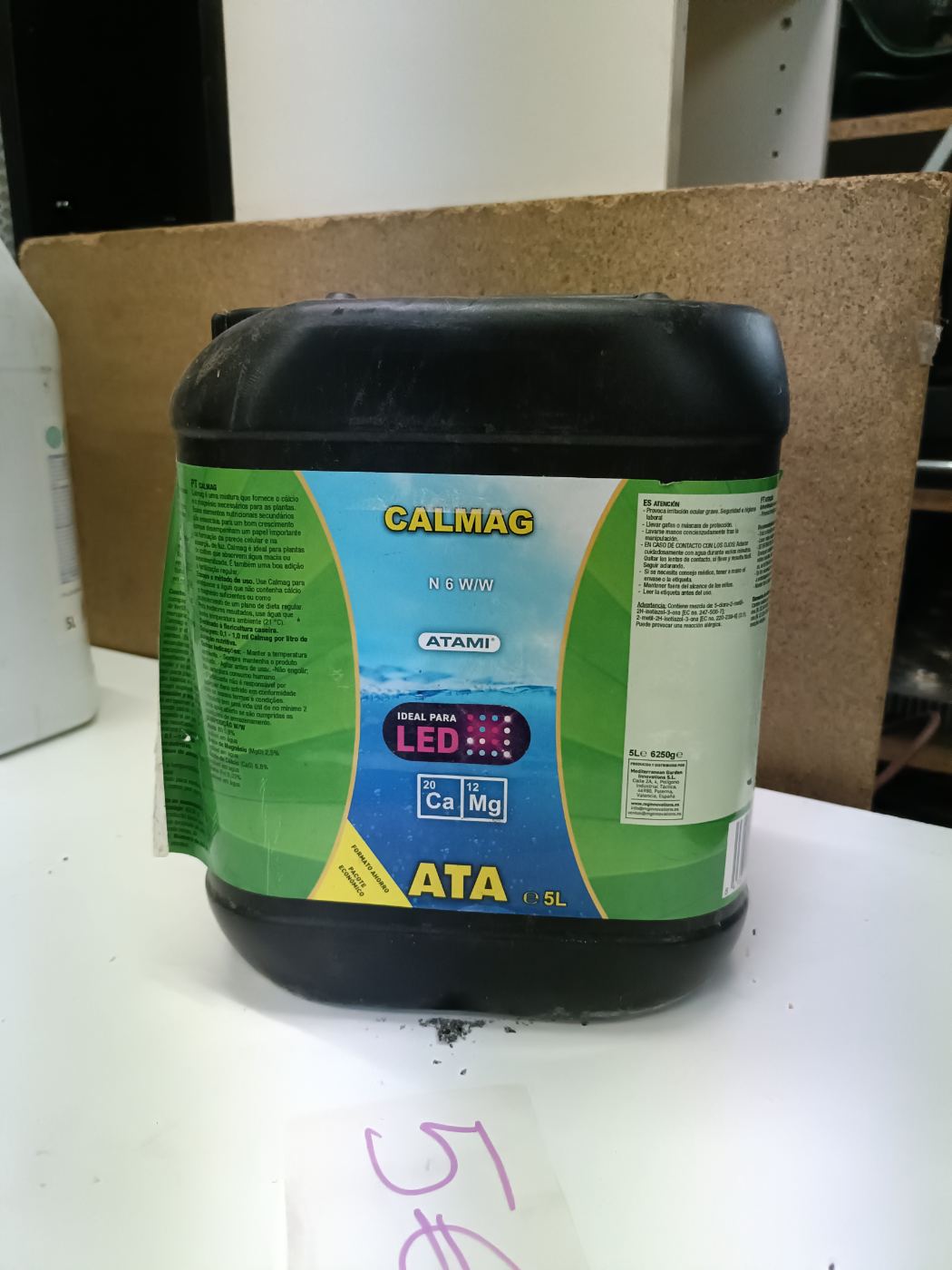 Producto cultivo Calmag fertilizante 5L
