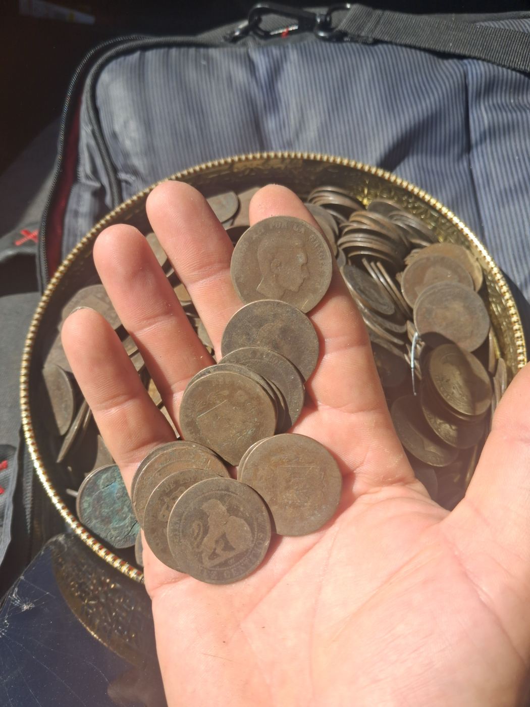 Lote de 10 monedas antiguas variadas